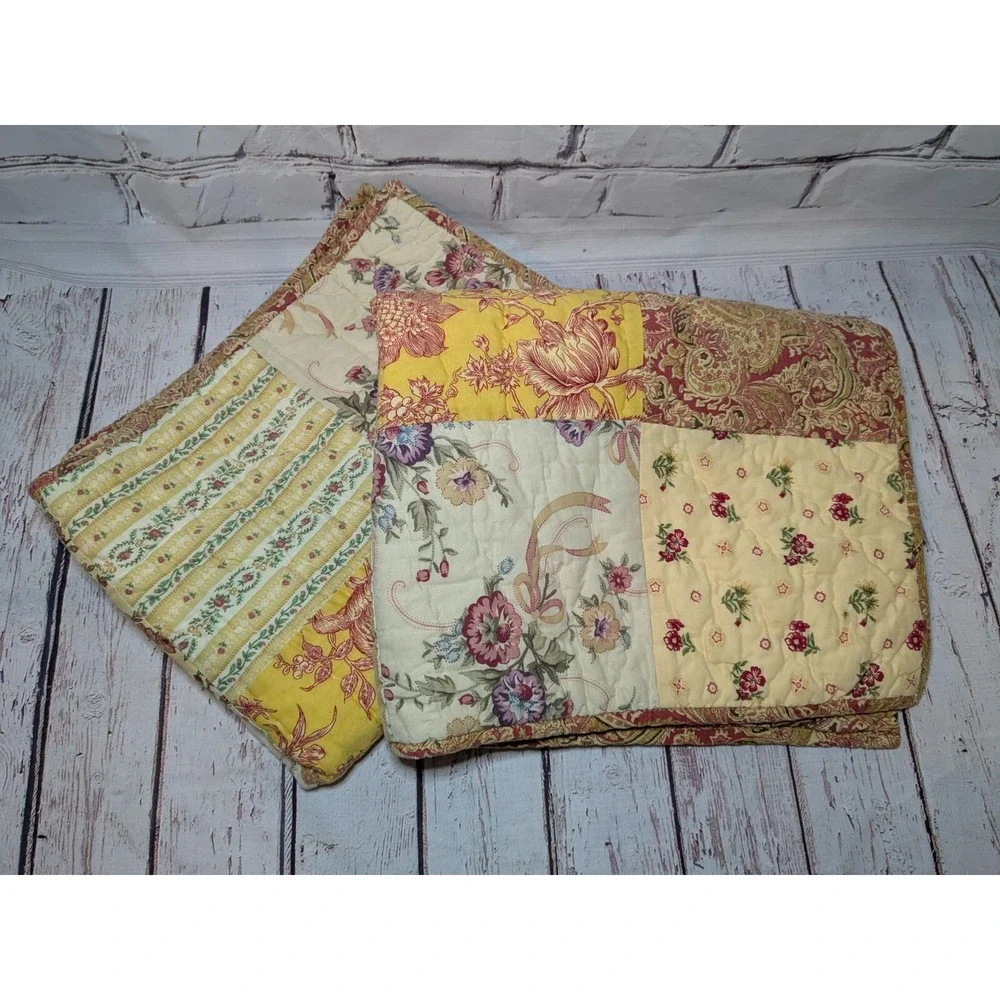 Nobility By Dillard's Quilted Pillow‎ Shams Standard Size Boho Farmhouse Chic